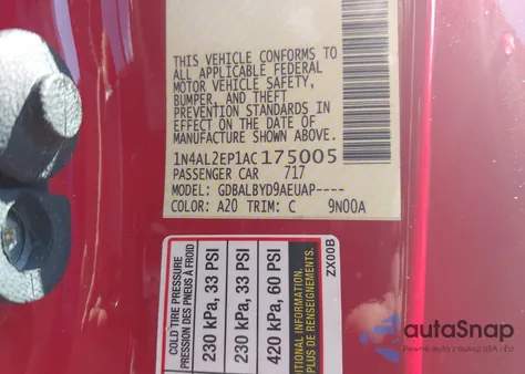 2010 Nissan Altima 2.5 S from USA, damaged, VIN 1N4AL2EP1AC175005